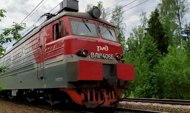 Проба тормозов, электровоз ВЛ11М-404А\406 с наливным поездом