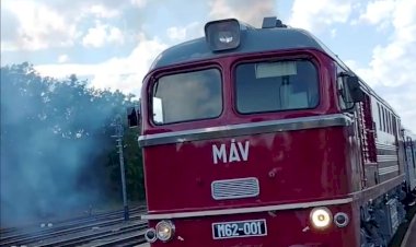 Самая первая Машка в Венгрии, тепловоз M62-001