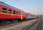 Пересылка ЭР25, электровоз вектрон перегоняет электропоезда ЭР25